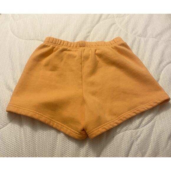 Aritzia TNA Cozy Fleece Perfect High Rise Sweatshorts in Peach size XXS - Picture 5 of 8